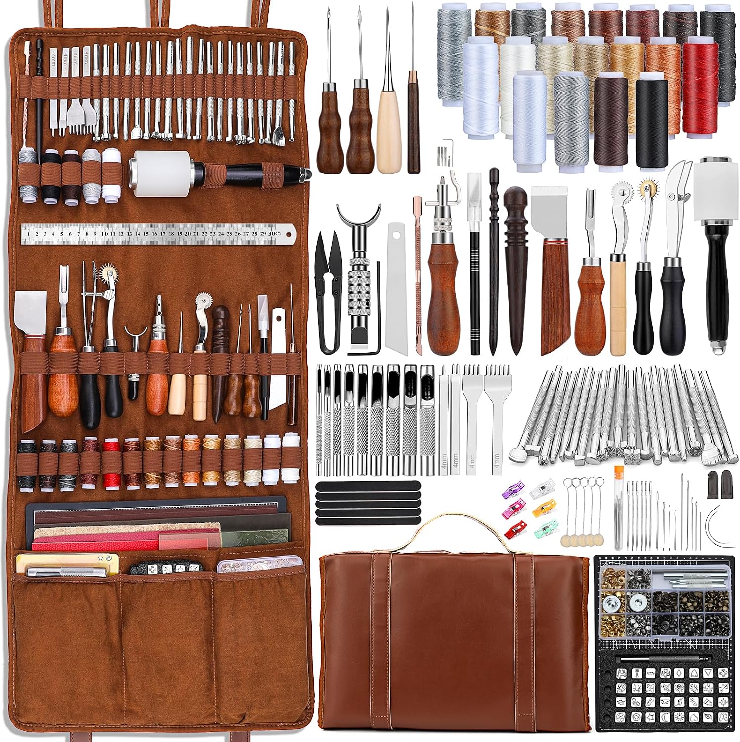 Leather Tooling Kit - Zestaw narzędzi do obróbki skóry, narzędzia