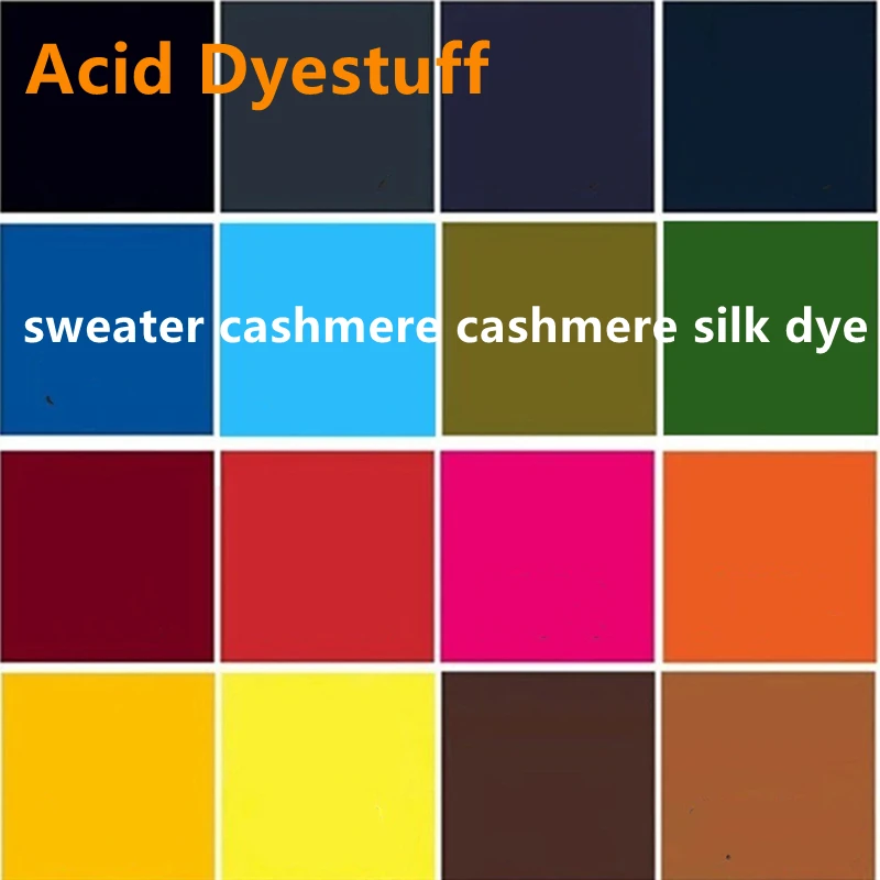 Silk Painting Dye - 20g Kwasowy Barwnik do Tkanin Sweterów/kaszmiru/jedwabiu/nylonu,