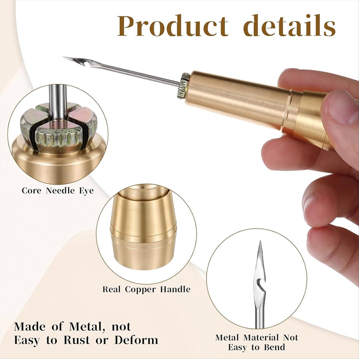 Leather Tooling Kit - Zestaw 9 szt. szpilek do szycia