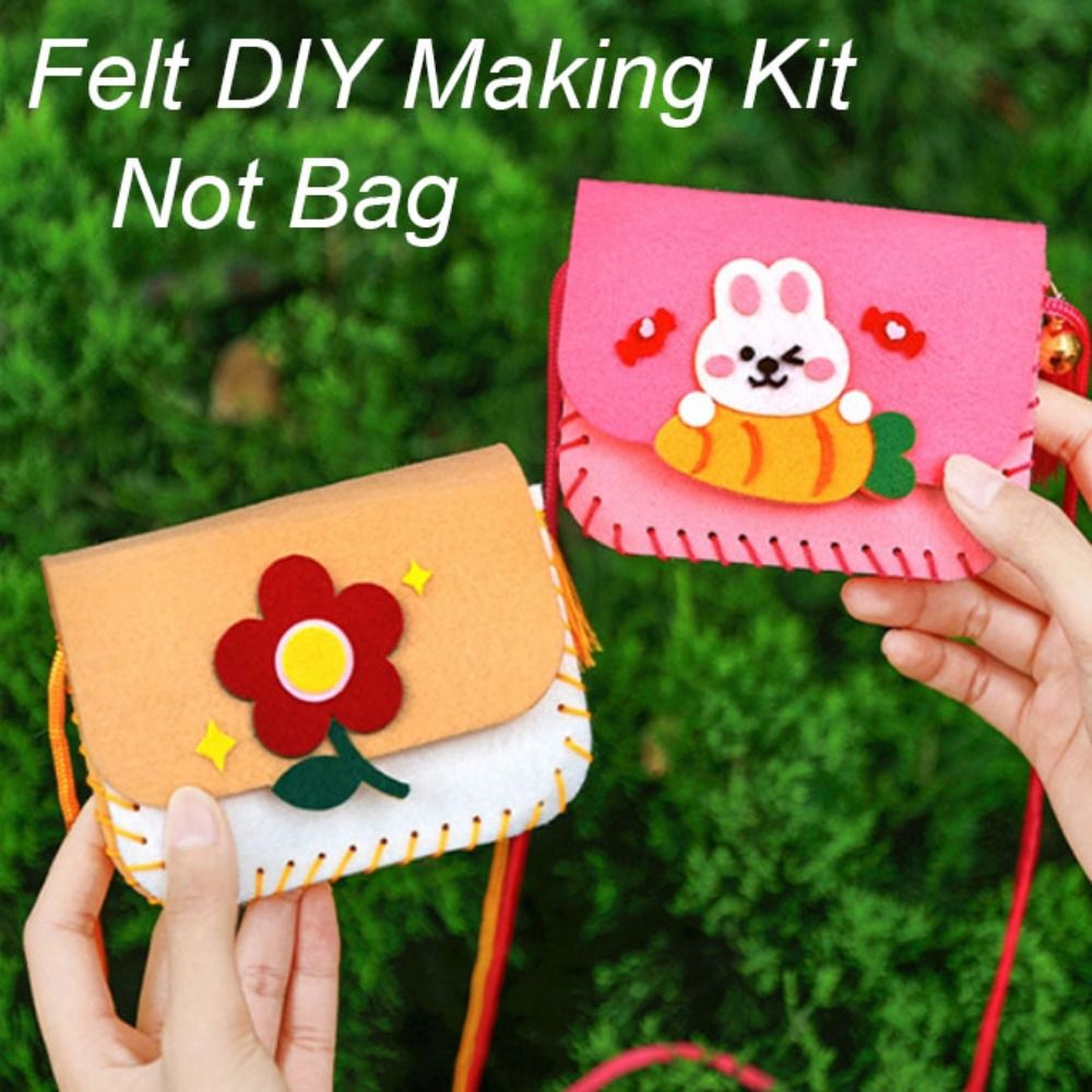 Art Craft For Kindergarten - Zestaw do robienia uroczych filcowych torebek,