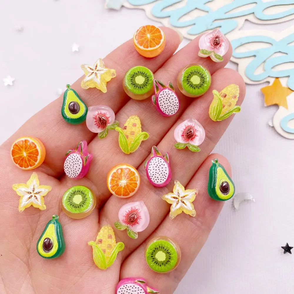 Art And Craft Vegetable - 50 SZTUK Żywica Śliczne Mini Kolorowe