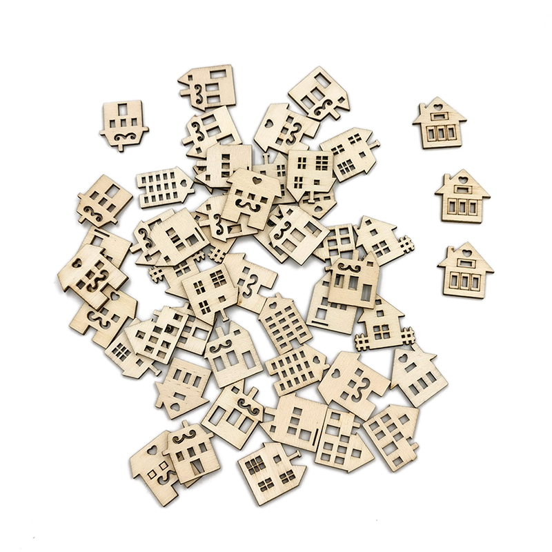 50 szt. Puste drewniane domki  – Art Craft For Preschool recenzja i cena