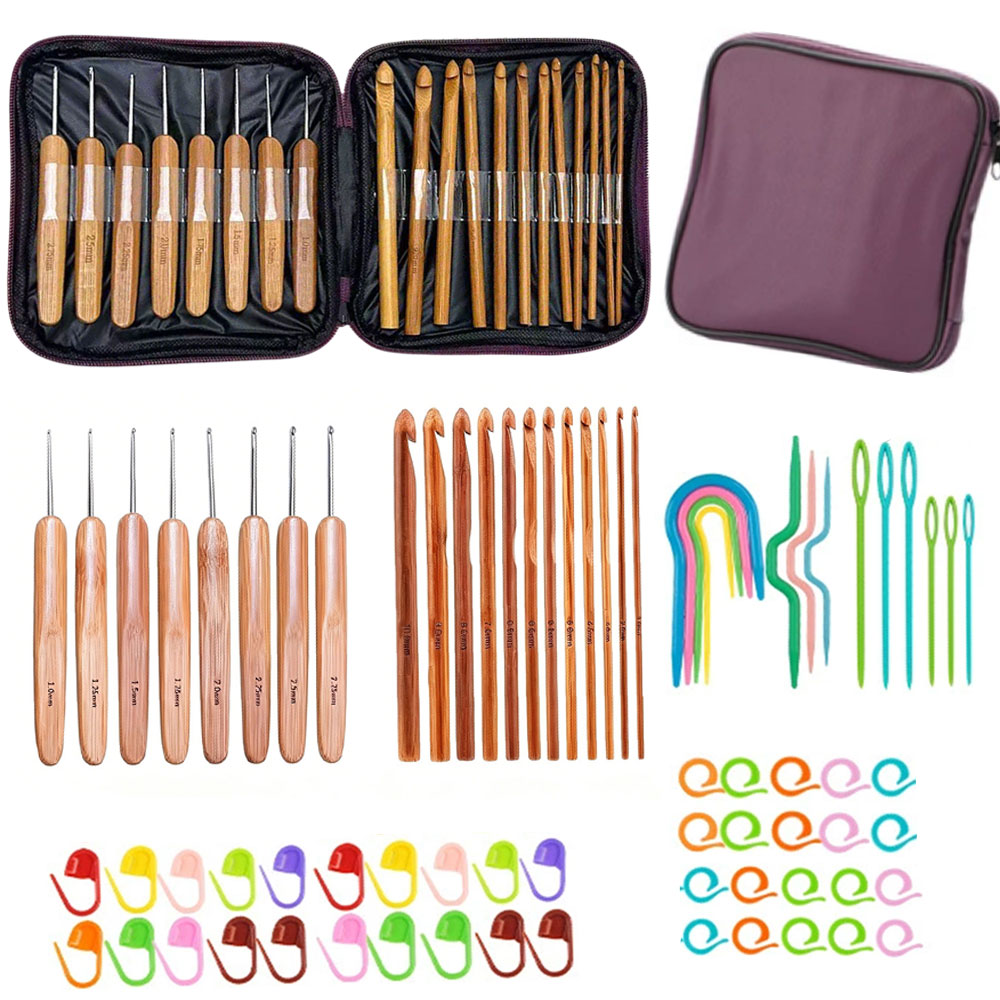 Zestaw 74 bambusowych szydełek – Art Craft Materials recenzja i cena