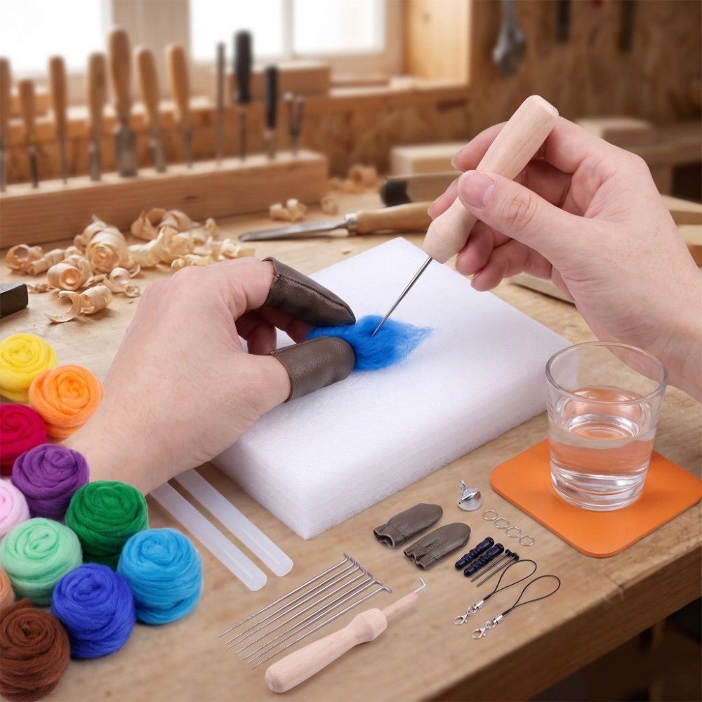 Wielokolorowy zestaw do filcow – Punch Needle Kit recenzja i cena
