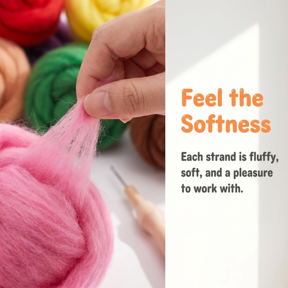 Wielokolorowy zestaw do filcow – Punch Needle Kit recenzja i cena