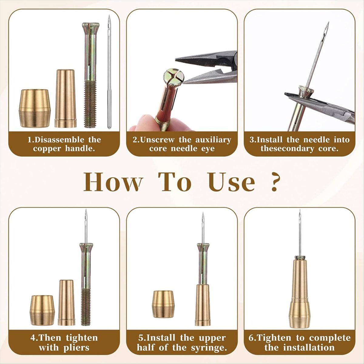 Zestaw 9 szt. szpilek do szyci – Leather Tooling Kit recenzja i cena