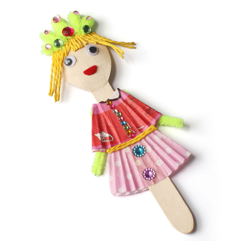 20 SZTUK/PARTIA. Drewniana łyż – Art Craft For Kindergarten recenzja i cena